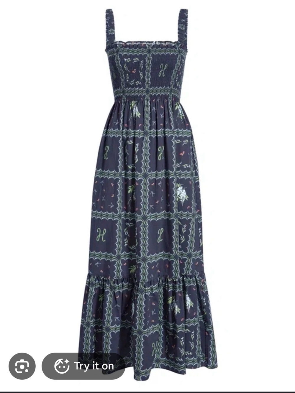 Hill House Anjuli Nap Dress Navy Floral